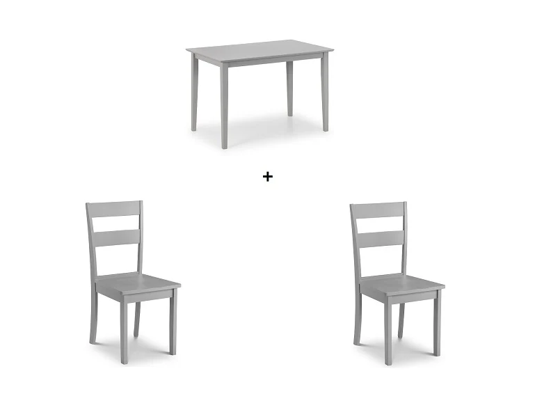 Kobe Grey Dining Set – Compact Table for 4 with Durable Lacquer Finish - Image 10