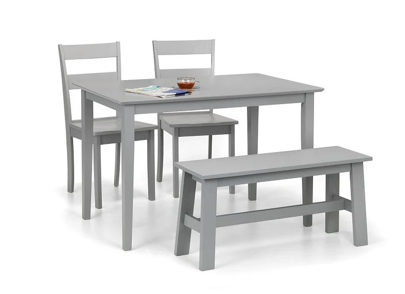 Kobe Grey Dining Set – Compact Table for 4 with Durable Lacquer Finish - Image 11