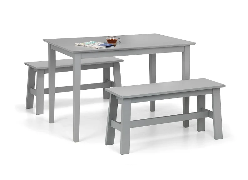 Kobe Grey Dining Set – Compact Table for 4 with Durable Lacquer Finish - Image 12