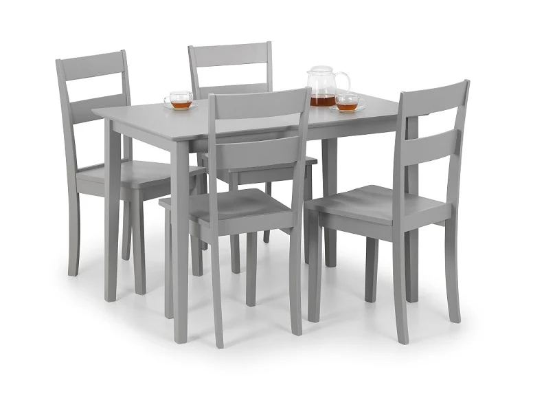 Kobe Grey Dining Set – Compact Table for 4 with Durable Lacquer Finish - Image 13