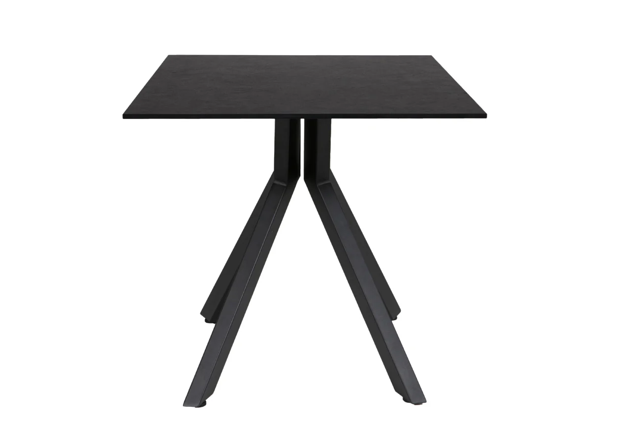 Kya Dining Table 160cm – Black Metal with Modern Design - Image 3