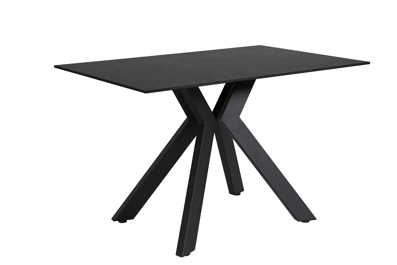 Kya Dining Table 160cm – Black Metal with Modern Design - Image 4