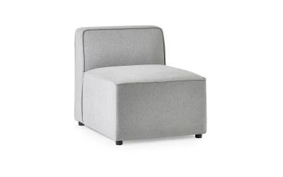 Lago Combination Sofa Single Seat Section - Grey - Image 6