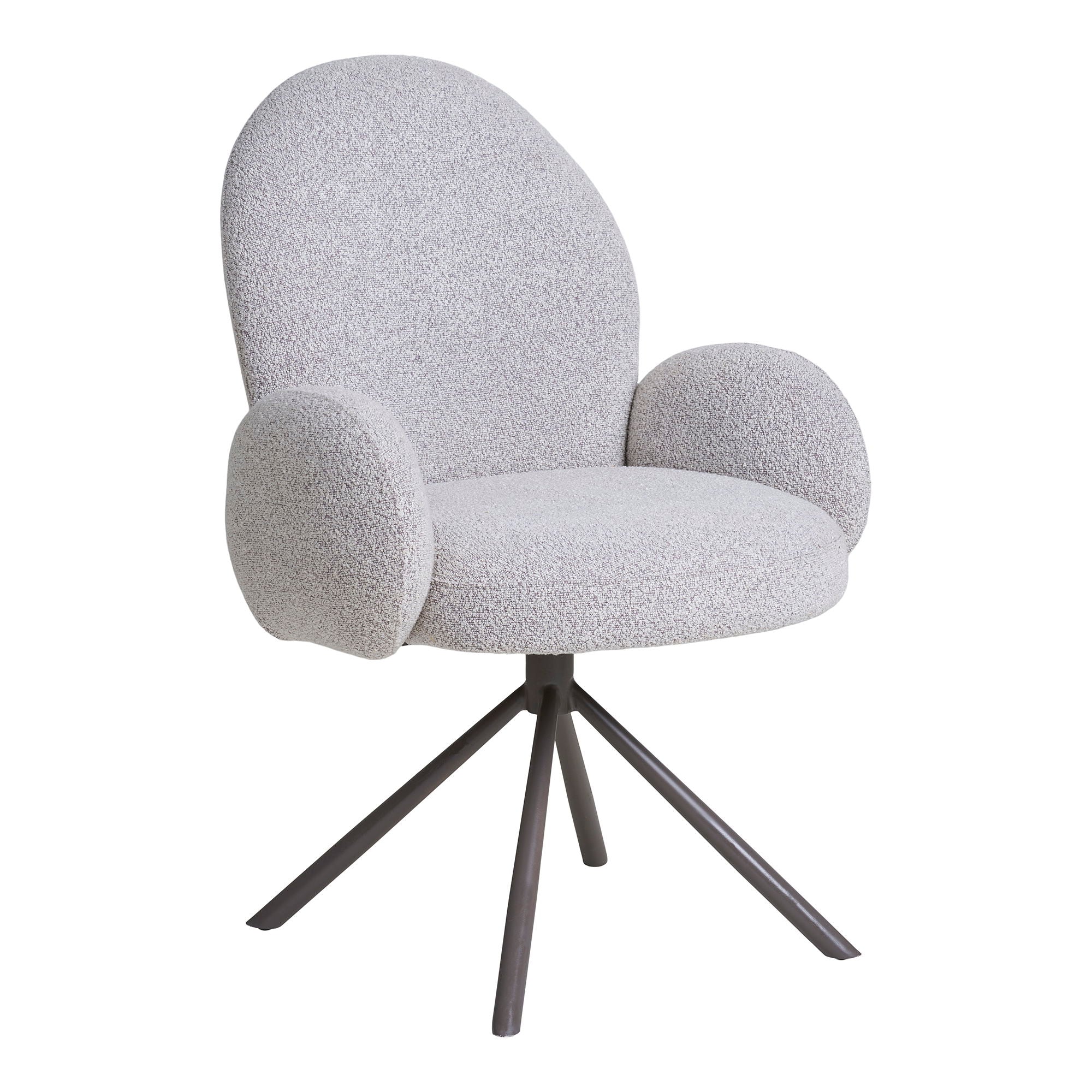 Lana Dining Chair – Sand Fabric with Ergonomic Design - Image 3