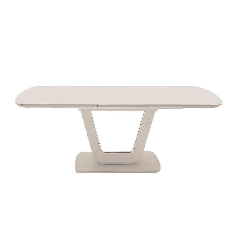 Lazzaro 200cm Dining Table – Glass Top with MDF Base - Image 3