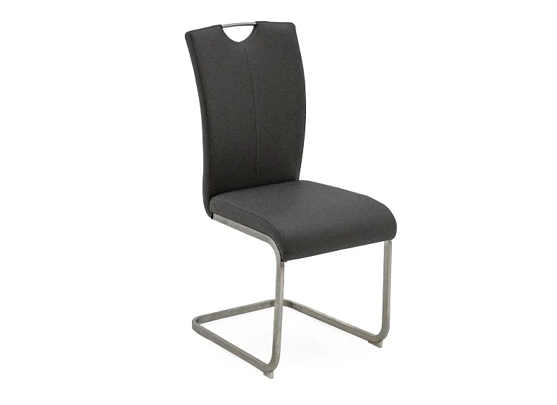 Lazzaro Dining Chairs – Soft PU Upholstery with Brushed Metal Frame 435mm - Image 4
