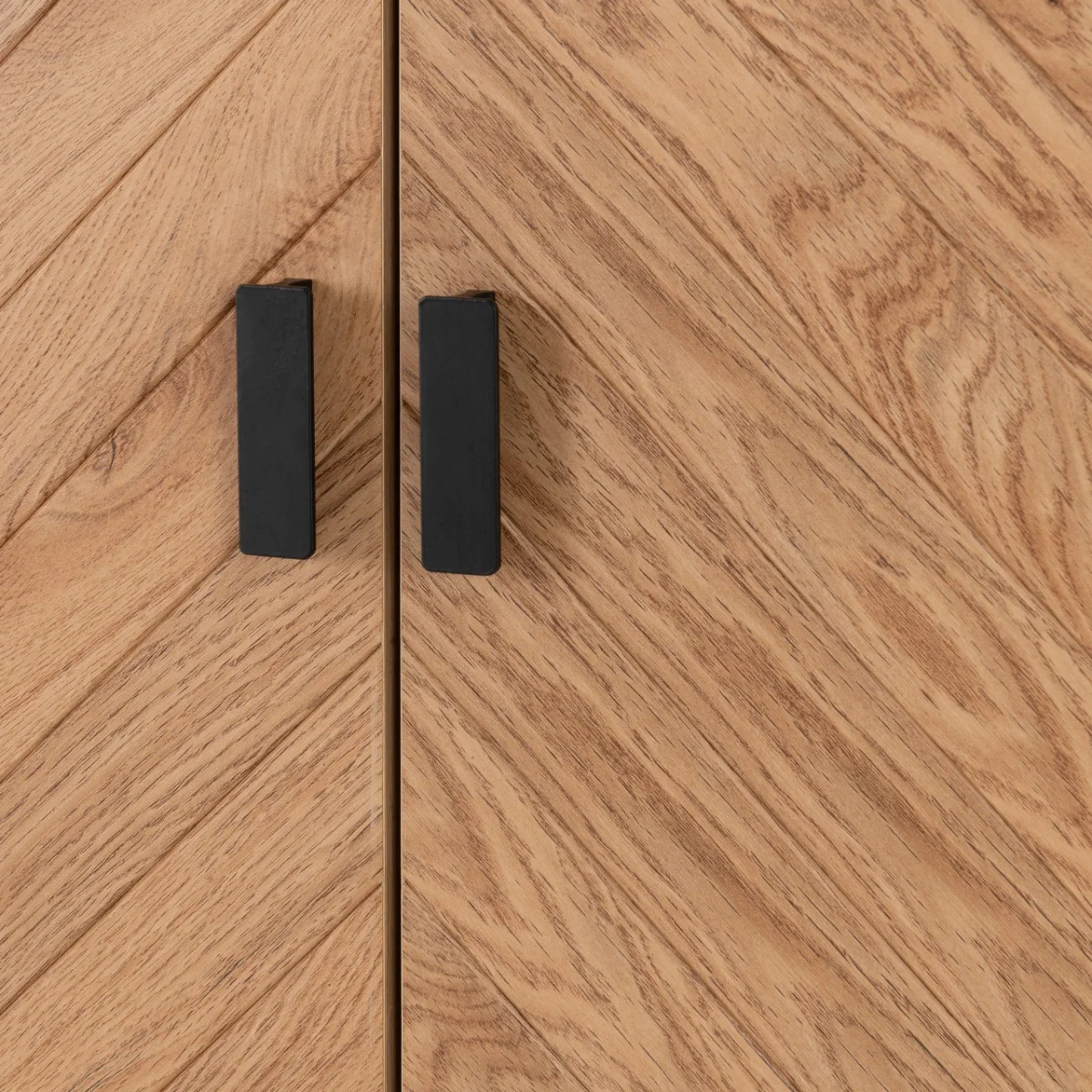 Leon 2 Door 1 Drawer Wardrobe – Medium Oak Effect 800mm - Image 8