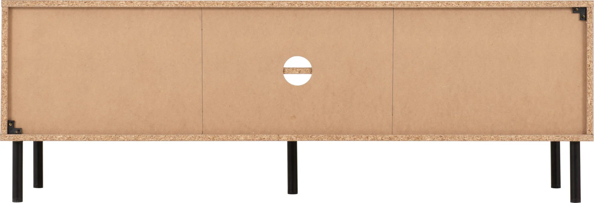 Leon 2 Door TV Unit Medium Oak Effect (Pre-order for July) - Image 4