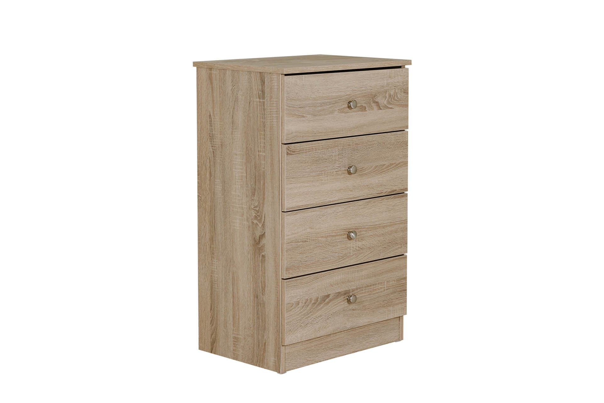 Levi 4 Drawer Chest – Oak Finish Fully Assembled 1000mm - Image 6
