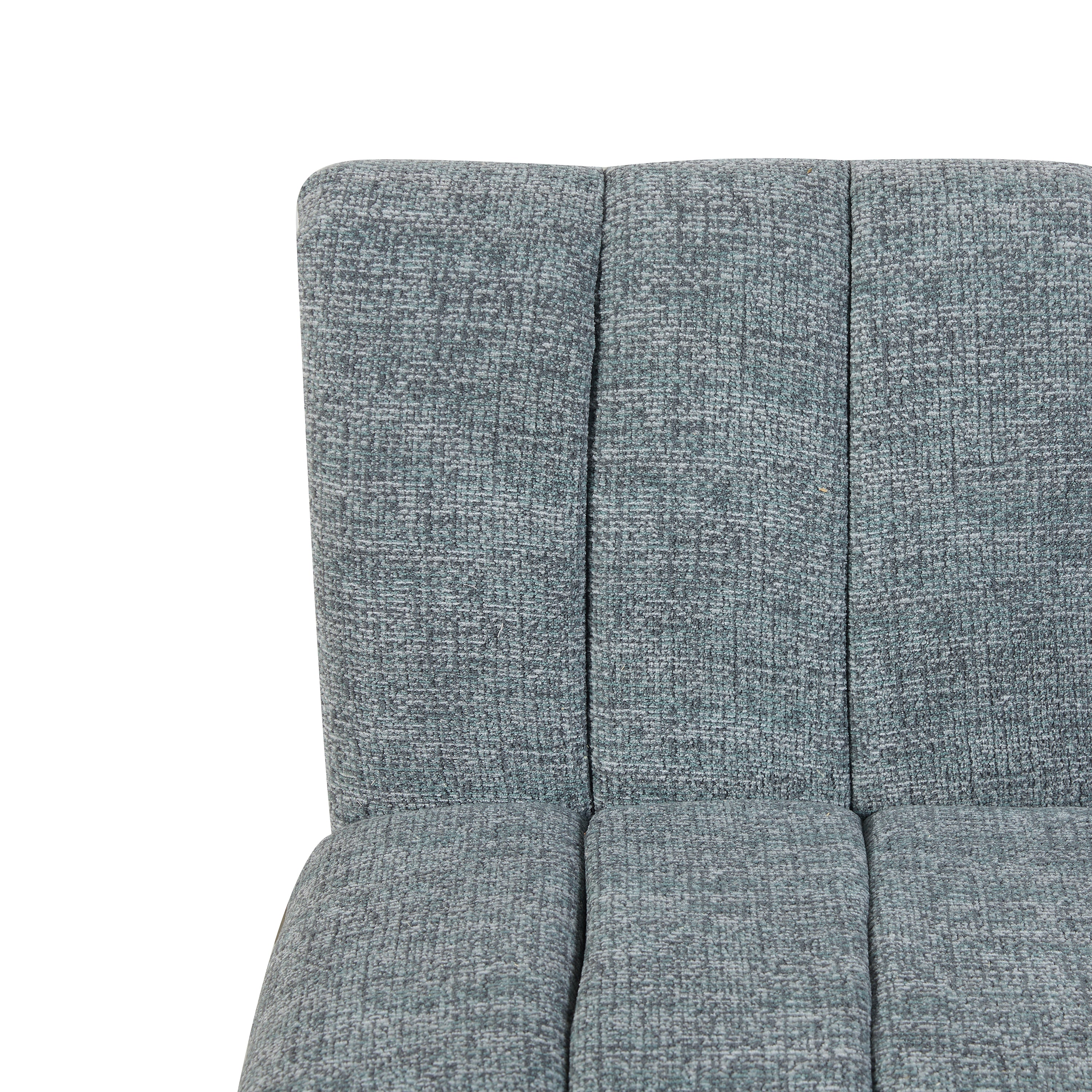 Lily Chair – Grey Lounge Chair with Deep Channel Stitching - Image 6