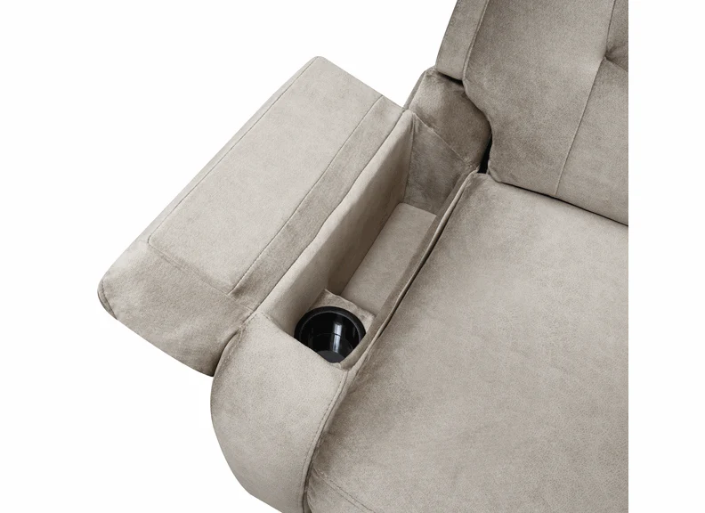 Linda Leather Tan Lift & Rise Armchair W/Massage Function - Image 2