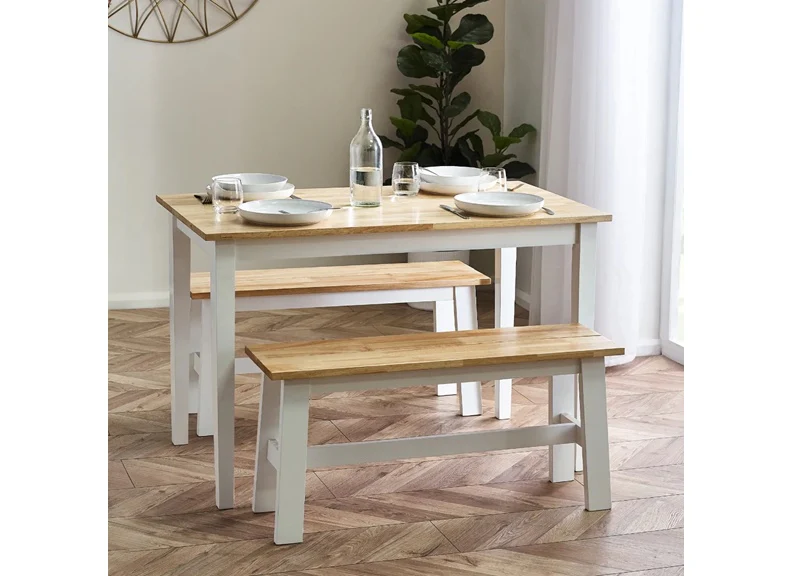 Linwood White Dining Bench (Pre-Order Only)