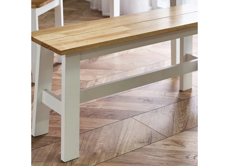 Linwood White Dining Bench (Pre-Order Only) - Image 5