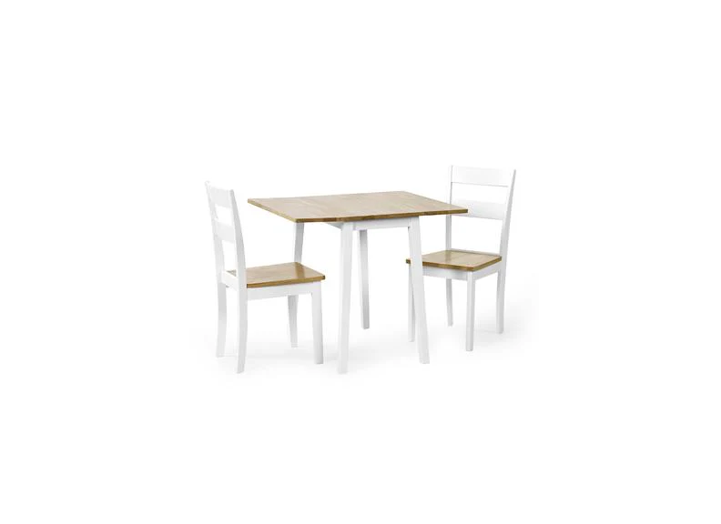 Linwood Compact Dining Table – White Lacquered with Oak Top (Pre-Order 114 cm Rectangular) - Image 19