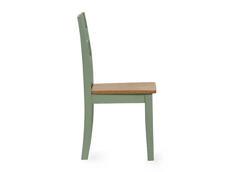 Linwood Dropleaf Dining Set – Oak Top with Sage Green Chairs - Image 10