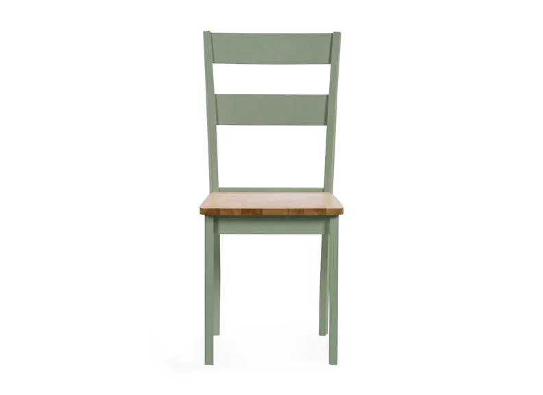 Linwood Dropleaf Dining Set – Oak Top with Sage Green Chairs - Image 9