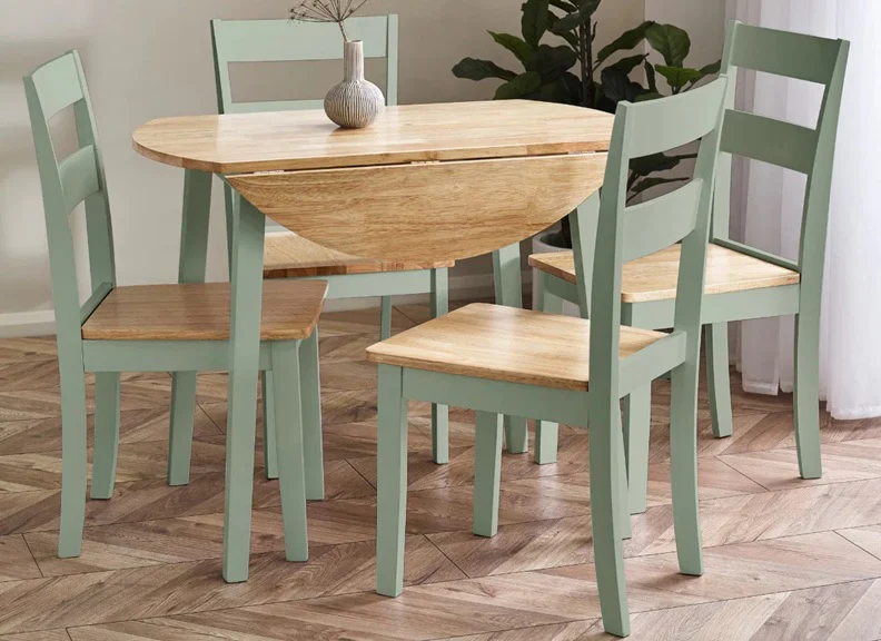 Set Of Two Linwood Sage Dining Chairs - Image 6