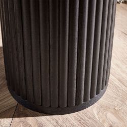 Louis Black Fluted Drinks Table - Image 3