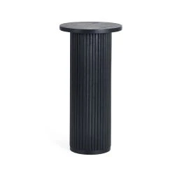 Louis Black Fluted Drinks Table - Image 4