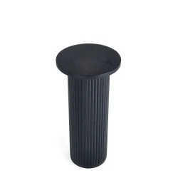 Louis Black Fluted Drinks Table - Image 5