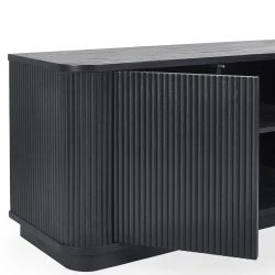 Louis Black Fluted TV Unit - Image 6