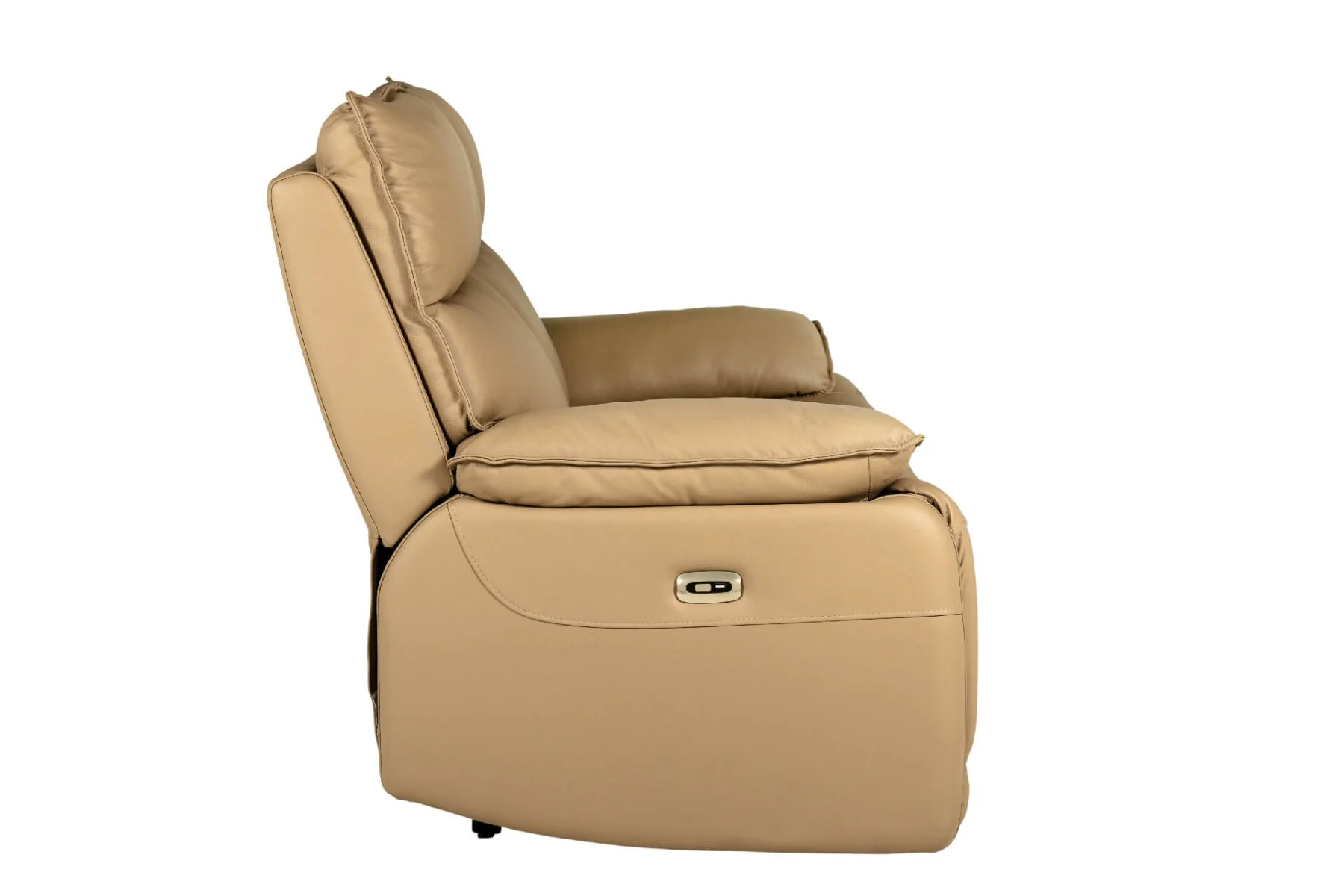 Lugo 1 Seater Electric Recliner – Grey Leather with USB Charging - Image 6