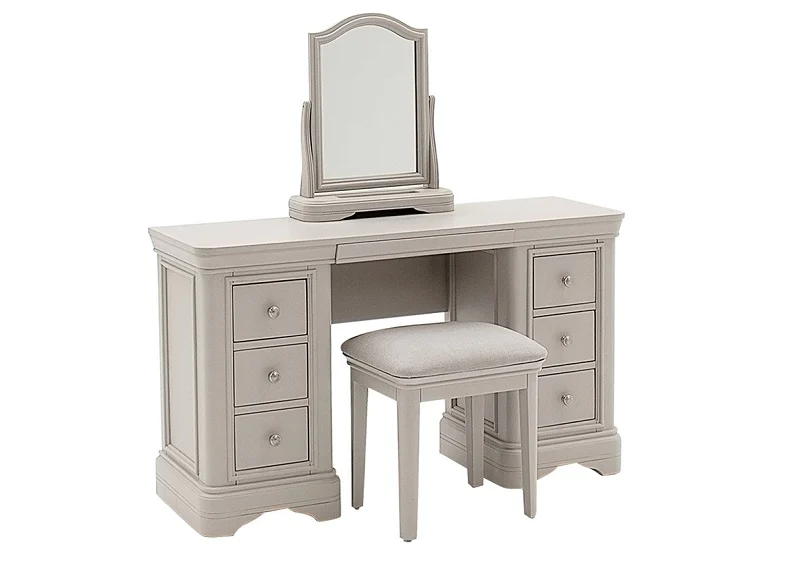 Elegant Mabel Taupe Bedroom Stool for Stylish Comfort - Image 2