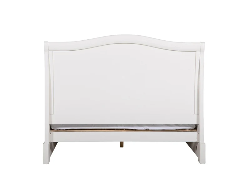 Mabel Bone Bed Frame – Curved Linen-Effect Headboard 4ft6 - Image 5