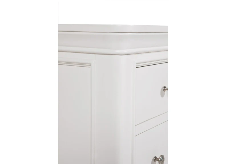 Mabel Bone Eight Drawer Tall Chest – White Finish - Image 7