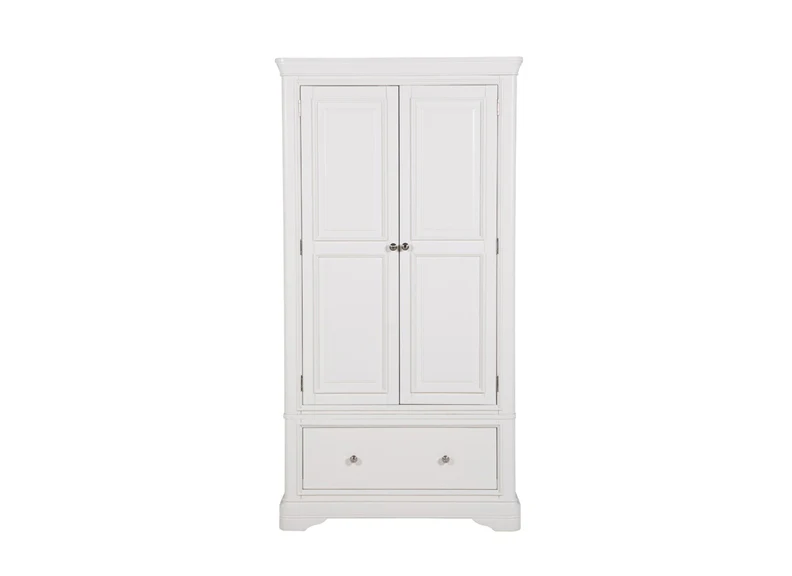 Mabel Bone Two Door Wardrobe - Image 3