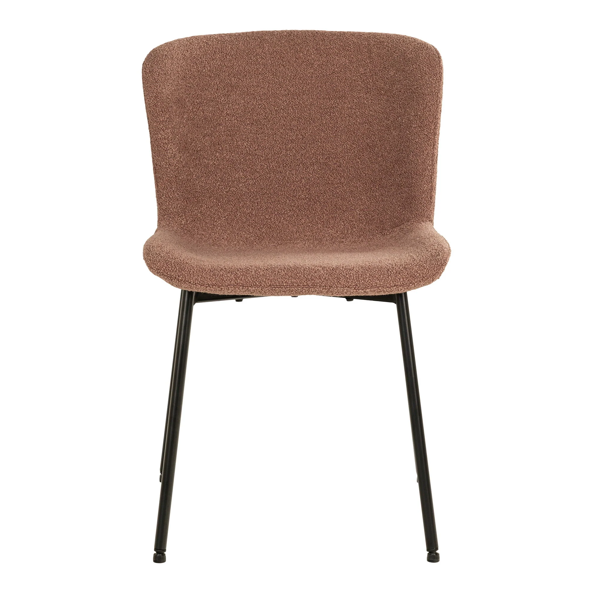 Maceda Dining Chair Option 2 – Rust Upholstered with Steel Frame