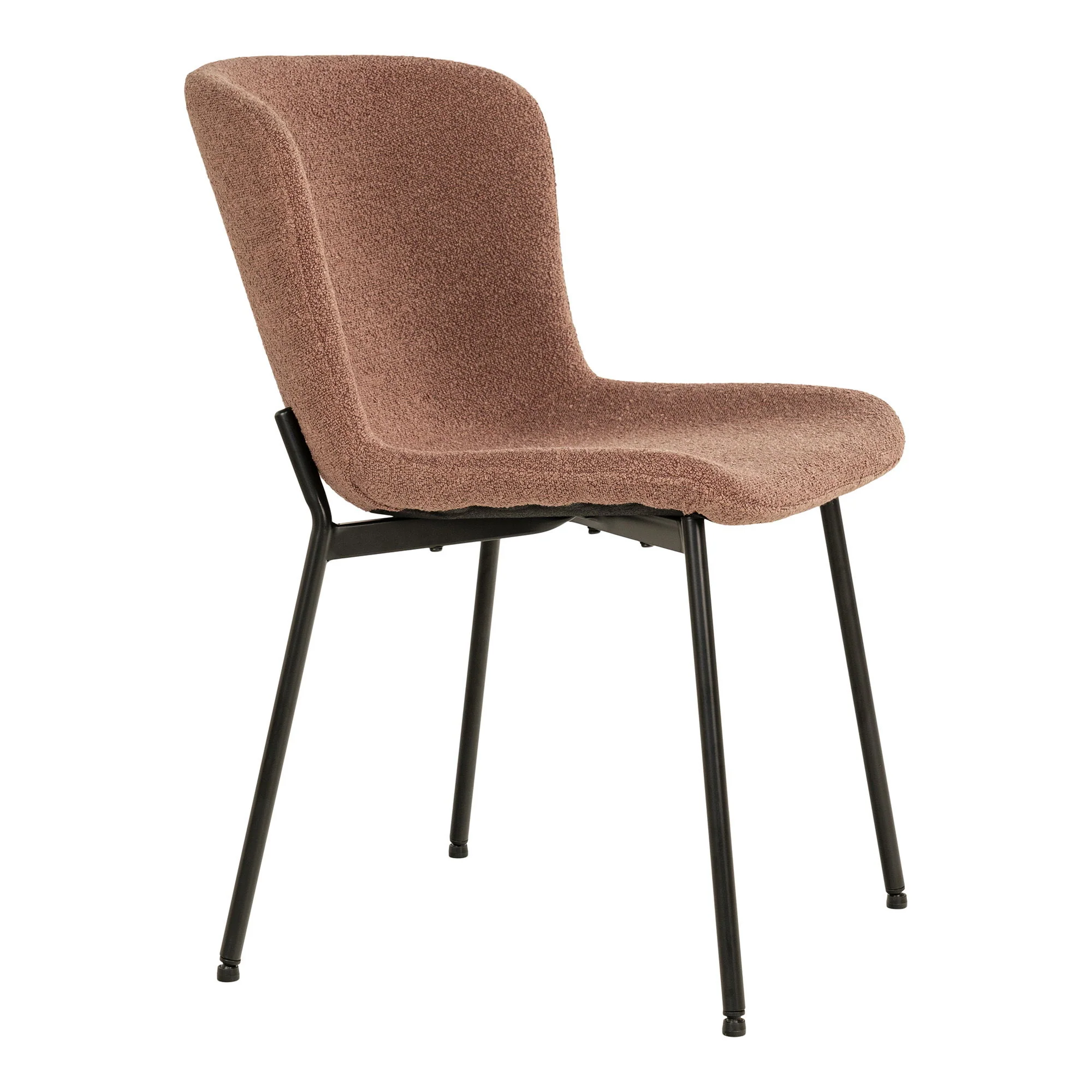 Maceda Dining Chair Option 2 – Rust Upholstered with Steel Frame - Image 2