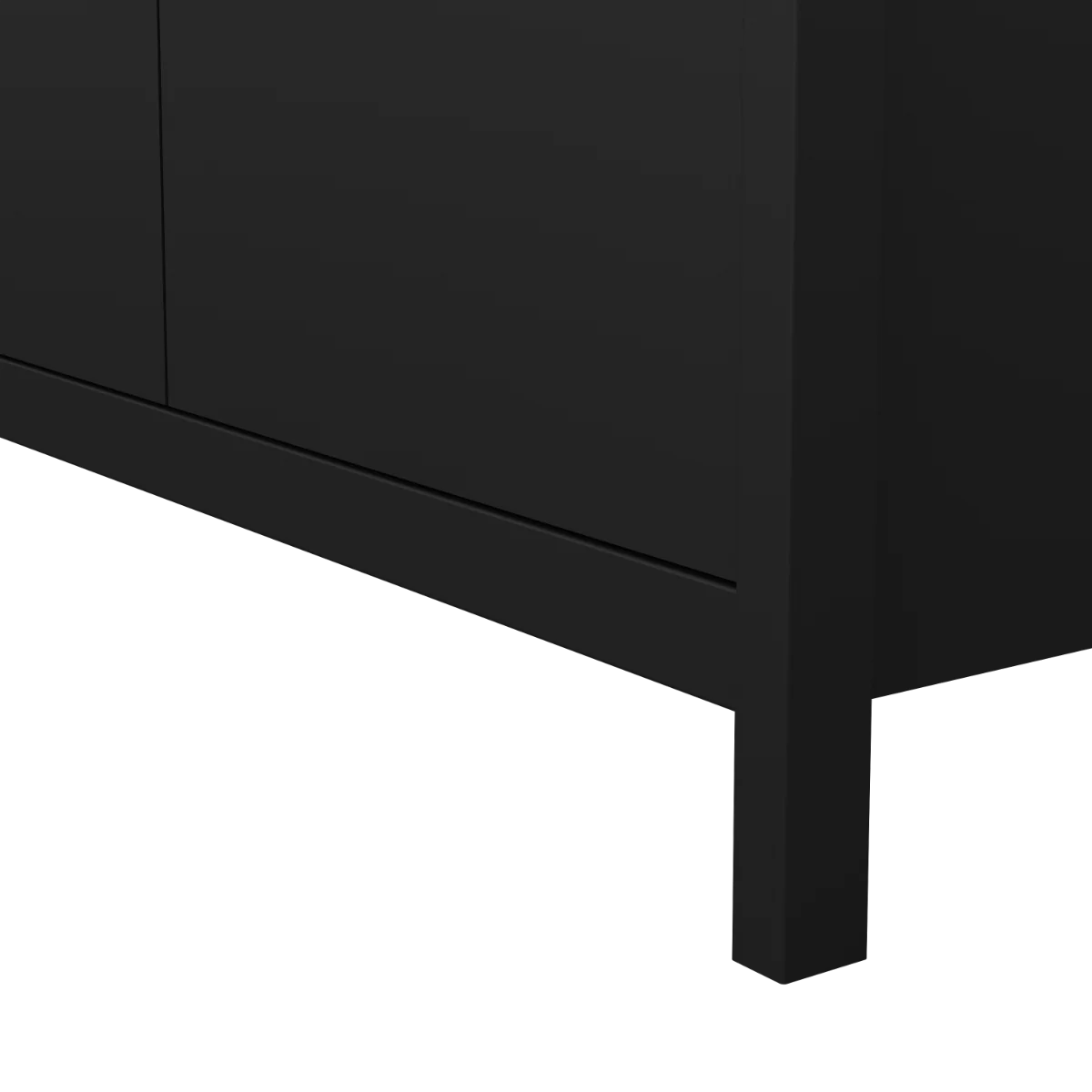 Madrid 2 Door Wardrobe - Black - Image 4