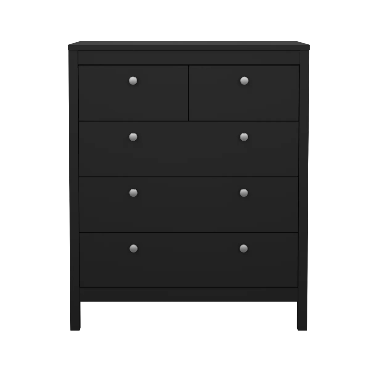 Madrid 3+2 Chest – Black with Matt Finish - Image 5