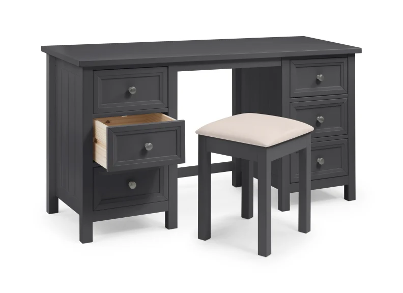 Maine Anthracite Bedroom Stool - Image 2