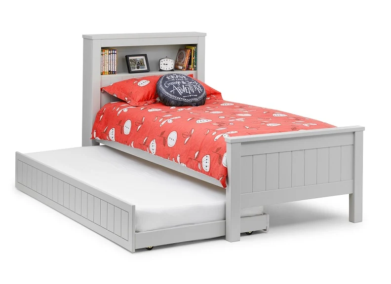 Maine Dove Grey Bookcase Bed - Image 2