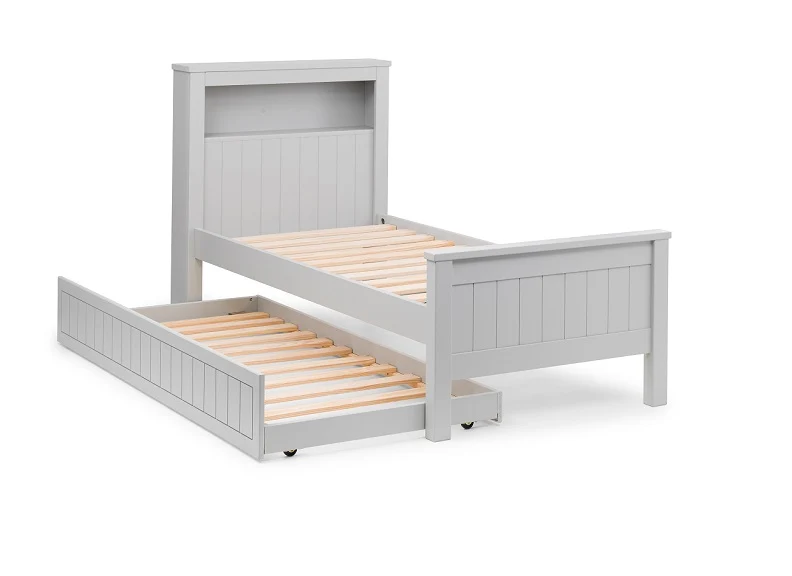 Maine Dove Grey Bookcase Bed - Image 3