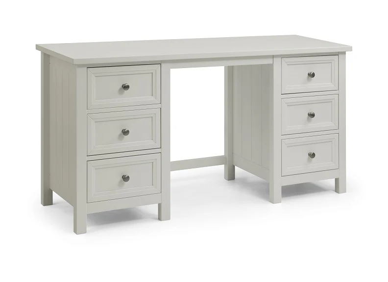 Maine Dove Grey Dressing Table W/Optional Extras - Image 4