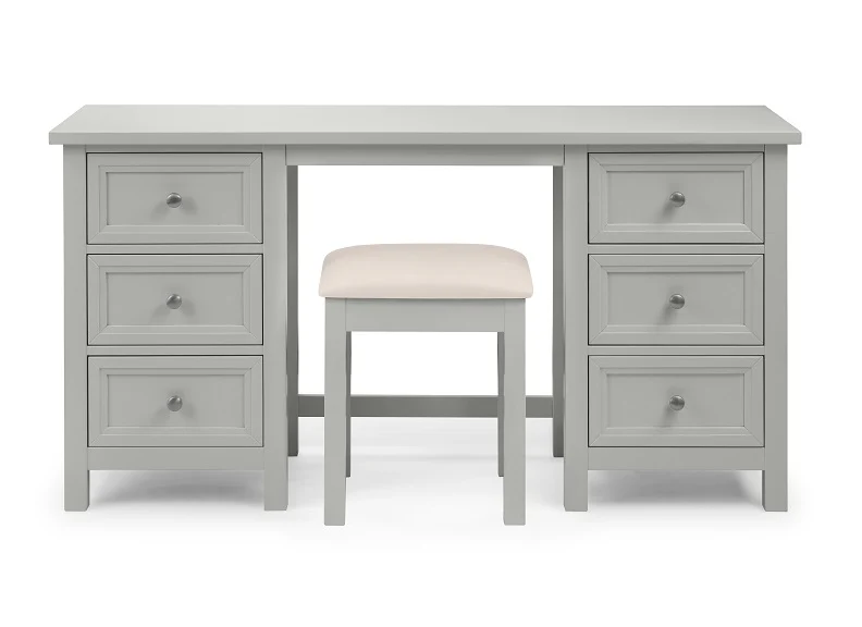 Maine Dove Grey Dressing Table W/Optional Extras - Image 8