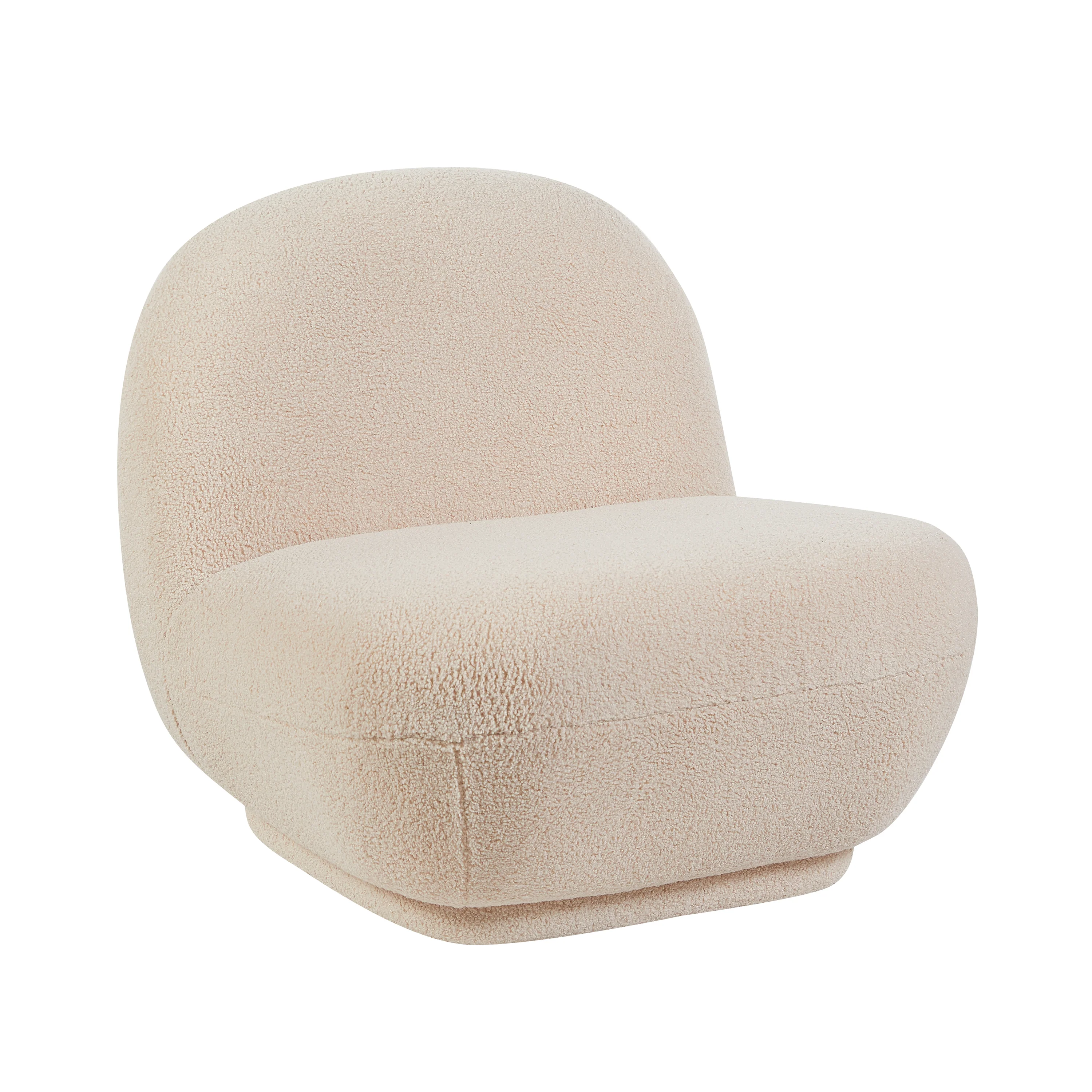 Maisie Chair – Fawn Accent with Sculptural Design - Image 3
