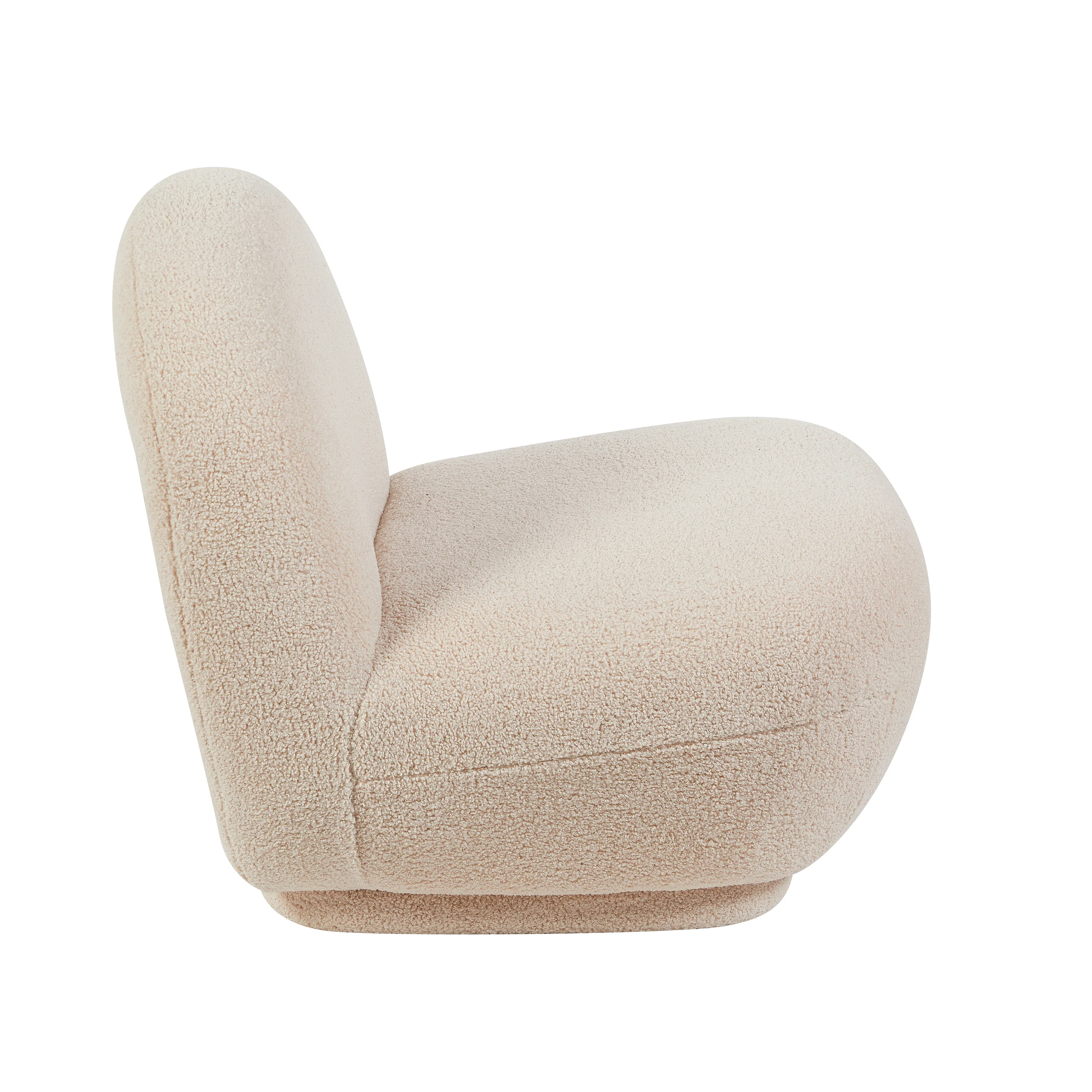 Maisie Chair – Fawn Accent with Sculptural Design - Image 4