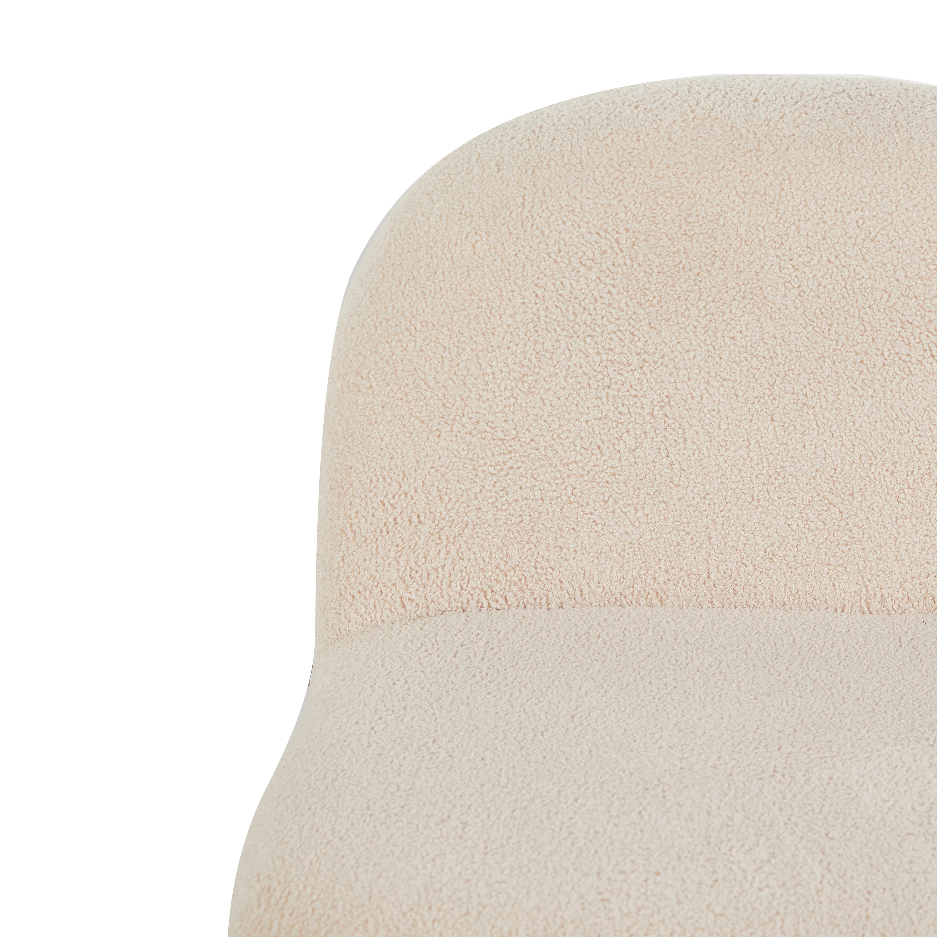 Maisie Chair – Fawn Accent with Sculptural Design - Image 6