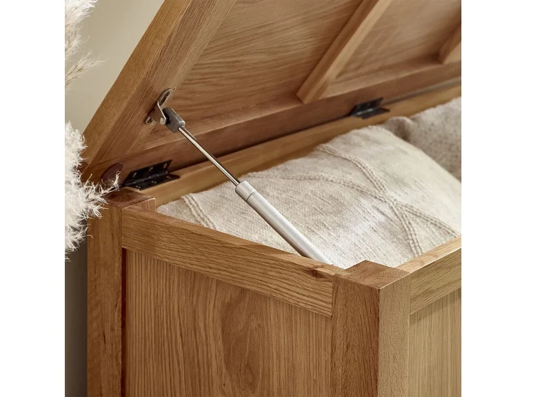 Mallory Storage Bench – Solid Oak with Easy Open Lid - Image 5