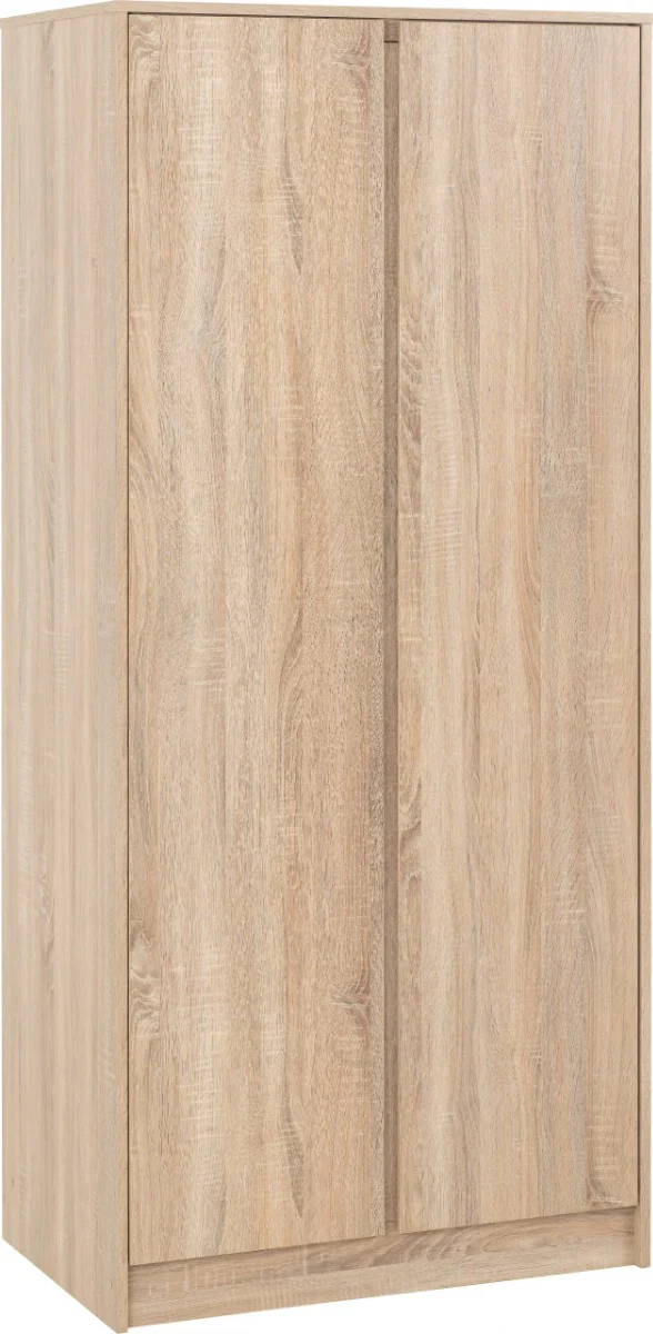 Malvern 2 Door Wardrobe – White Finish with Ample Storage 800mm - Image 3
