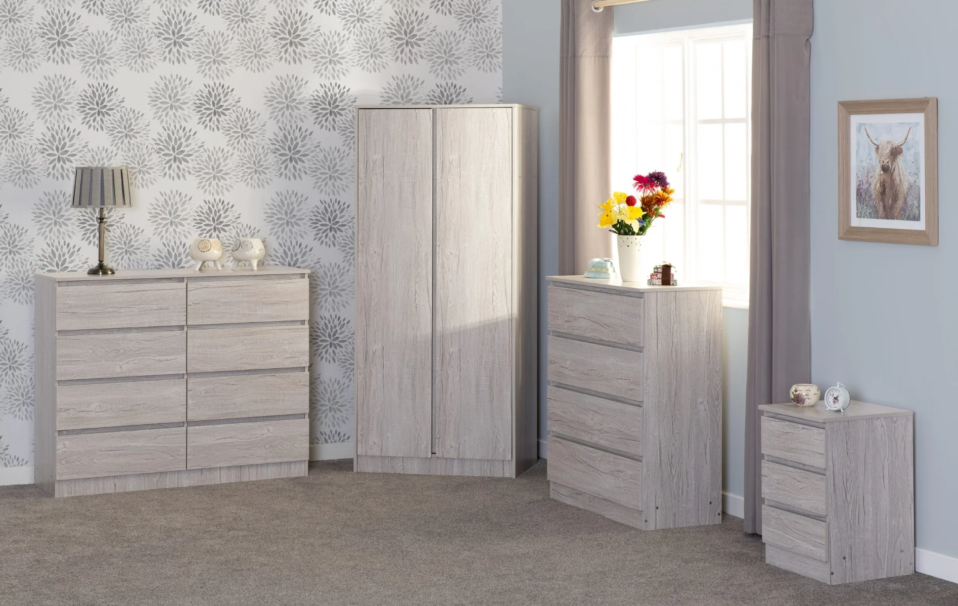 Malvern 2 Door Wardrobe – White Finish with Ample Storage 800mm - Image 4