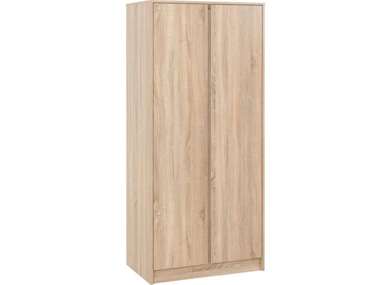 Malvern 2 Door Wardrobe – White Finish with Ample Storage 800mm - Image 7
