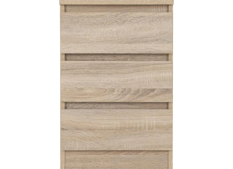Malvern 3 Drawer Bedside Sonoma Oak - Image 3