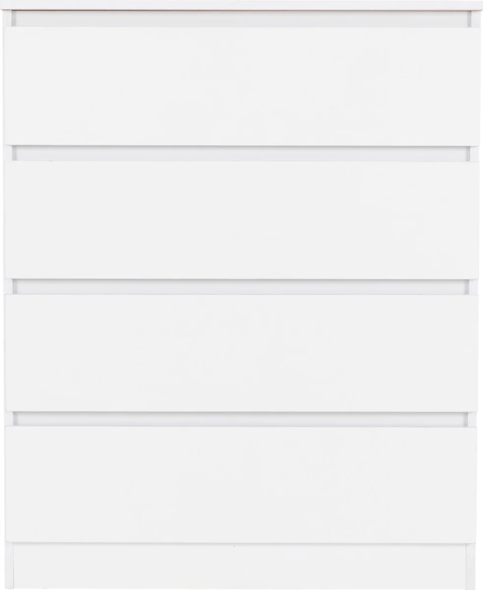 Malvern 4 Drawer Chest White - Image 4