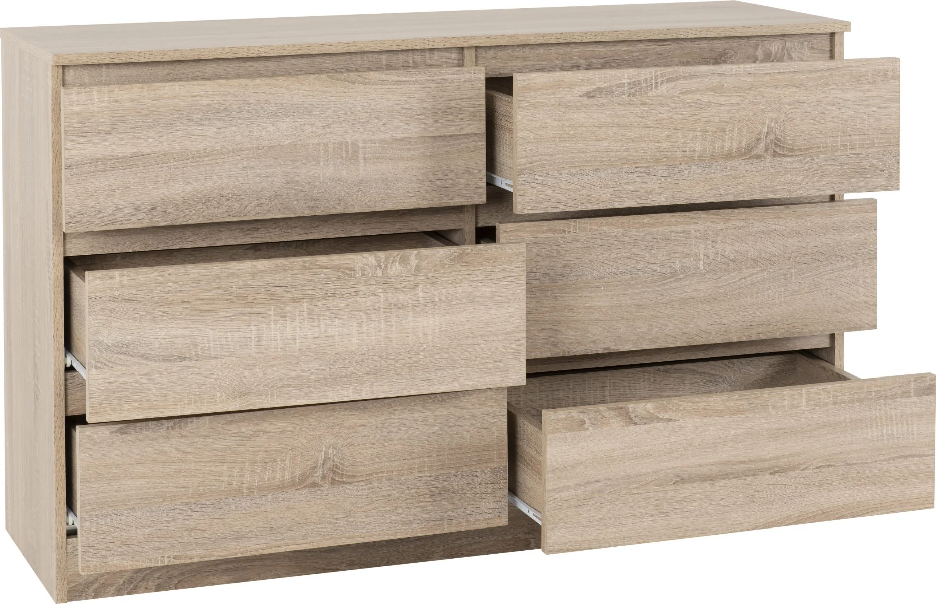Malvern 6 Drawer Chest Sonoma Oak - Image 2