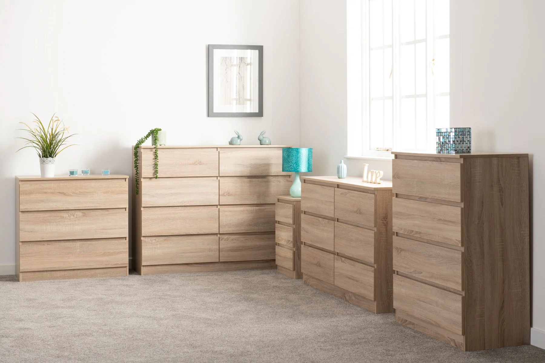 Malvern 6 Drawer Chest Sonoma Oak - Image 7
